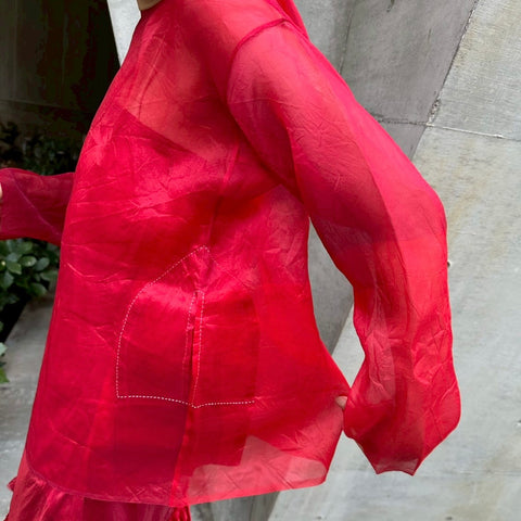 dosa new tunisian top | silk organza