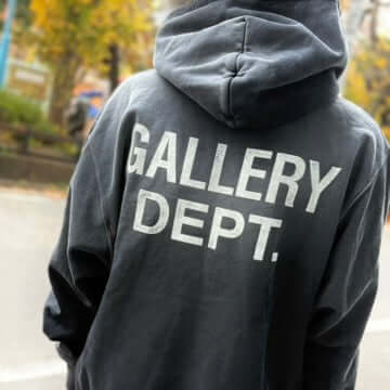 GALLERY DEPT. GD PAINT LOGO HOODIE (VINTAGE BLACK)