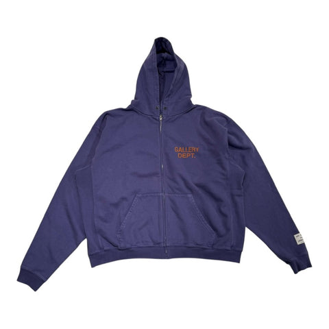 GALLERY DEPT. 90'S FULL ZIP HOODIE-washed violet-