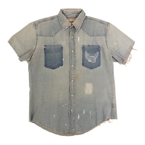 GALLERY DEPT. JESSE DENIM SHIRT-Light Blue- | Grand Gallery