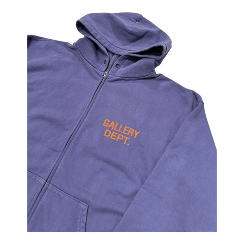 GALLERY DEPT. 90'S FULL ZIP HOODIE-washed violet-