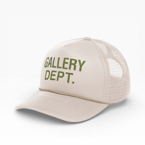 GALLERY DEPT. GD LOGO TRUCKER CAP | WARM GREY