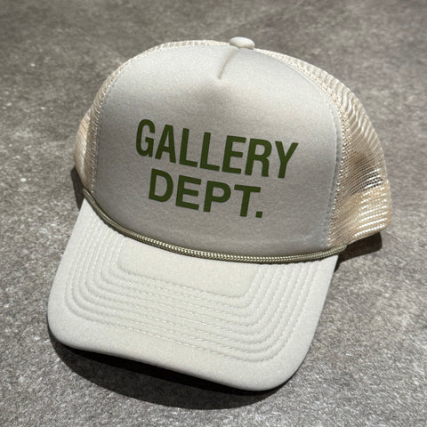 GALLERY DEPT. GD LOGO TRUCKER CAP | WARM GREY