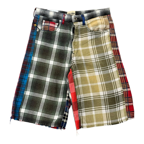 GALLERY DEPT. MARLEY RETOUCHE SHORTS Sz32 | Multi Plaid