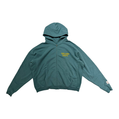 GALLERY DEPT. 90'S FULL ZIP HOODIE(VINTAGE TEAL)