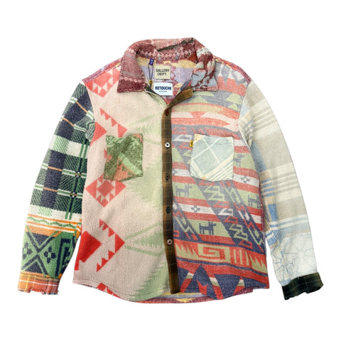 GALLERY DEPT. MARLEY RETOUCHE FLANNEL#4 SIZE XL | Multi Plaid