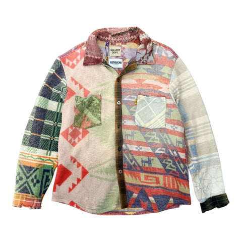 GALLERY DEPT. MARLEY RETOUCHE FLANNEL#4 SIZE XL | Multi Plaid