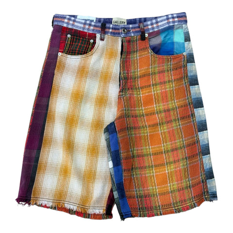 GALLERY DEPT. MARLEY RETOUCHE SHORTS Sz34 | Multi Plaid
