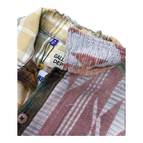 GALLERY DEPT. MARLEY RETOUCHE FLANNEL#2 SIZE M | Multi Plaid
