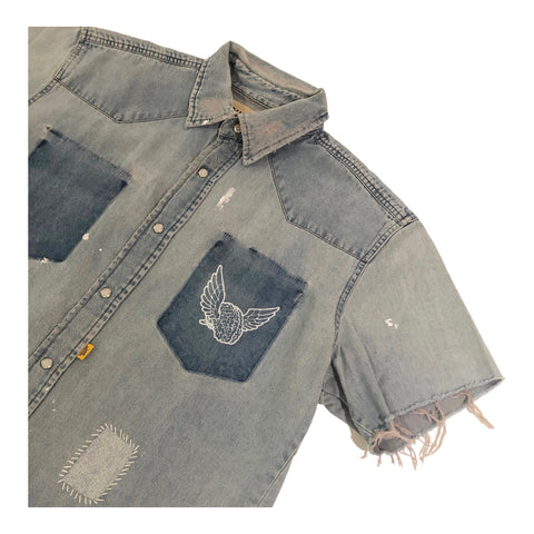 GALLERY DEPT. JESSE DENIM SHIRT-Light Blue- | Grand Gallery