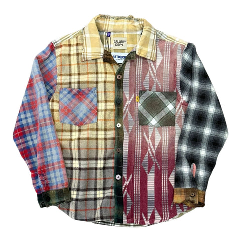 GALLERY DEPT. MARLEY RETOUCHE FLANNEL#2 SIZE M | Multi Plaid