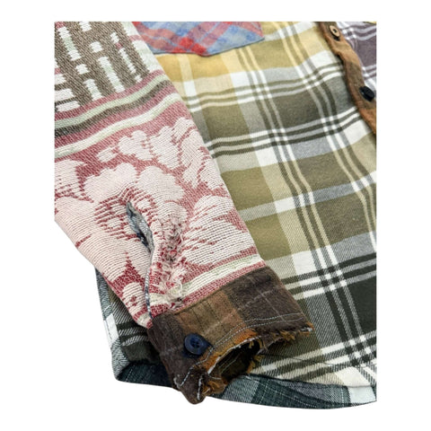 GALLERY DEPT. MARLEY RETOUCHE FLANNEL#1 SIZE S | Multi Plaid