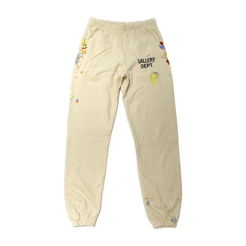 GALLERY DEPT LOGO SWEATPANTS -ANTIQUE WHITE- | Grand Gallery