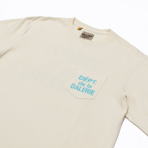 DEPT DE LA GALERIE L/S POCKET TEE CREAM | Grand Gallery