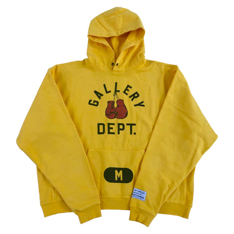 GALLERY DEPT. BOXING MERCH HOODIE-GOLDEN YELLOW- | Grand Gallery