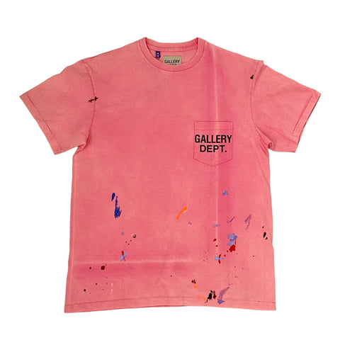 GALLERY DEPT. VINTAGE LOGO PAINTED TEE-SALMON | Grand Gallery