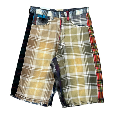 GALLERY DEPT. MARLEY RETOUCHE SHORTS Sz29 | Multi Plaid