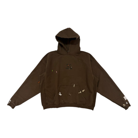GALLERY DEPT. FRENCH LOGO PAINTED HOODIE (SEPIA)