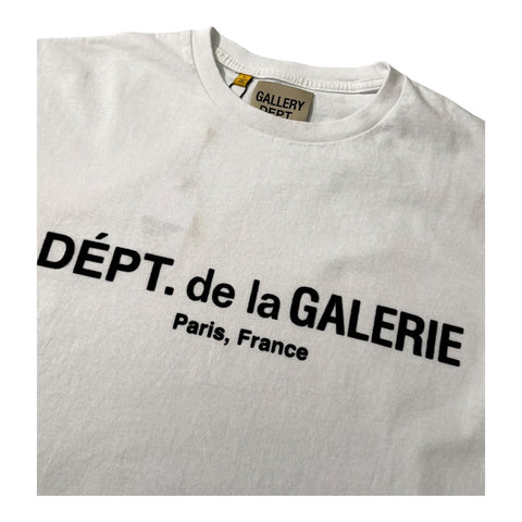 GALLERY DEPT. FRENCH LOGO LUX TEE | clean white