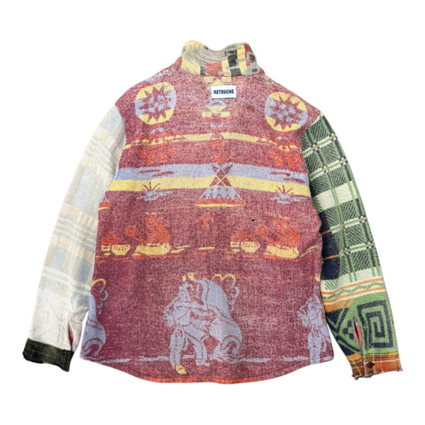 GALLERY DEPT. MARLEY RETOUCHE FLANNEL#4 SIZE XL | Multi Plaid