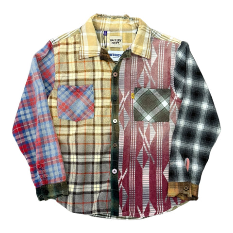 GALLERY DEPT. MARLEY RETOUCHE FLANNEL#2 SIZE M | Multi Plaid