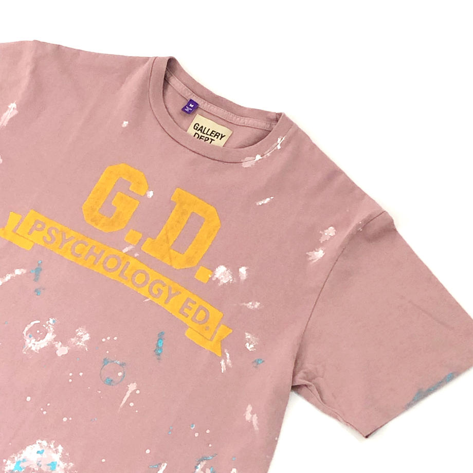 【GALLERY DEPT.】心理学ED Tシャツ Gallery Dept. Psychology ED Tee Dusty Pink Men's - US